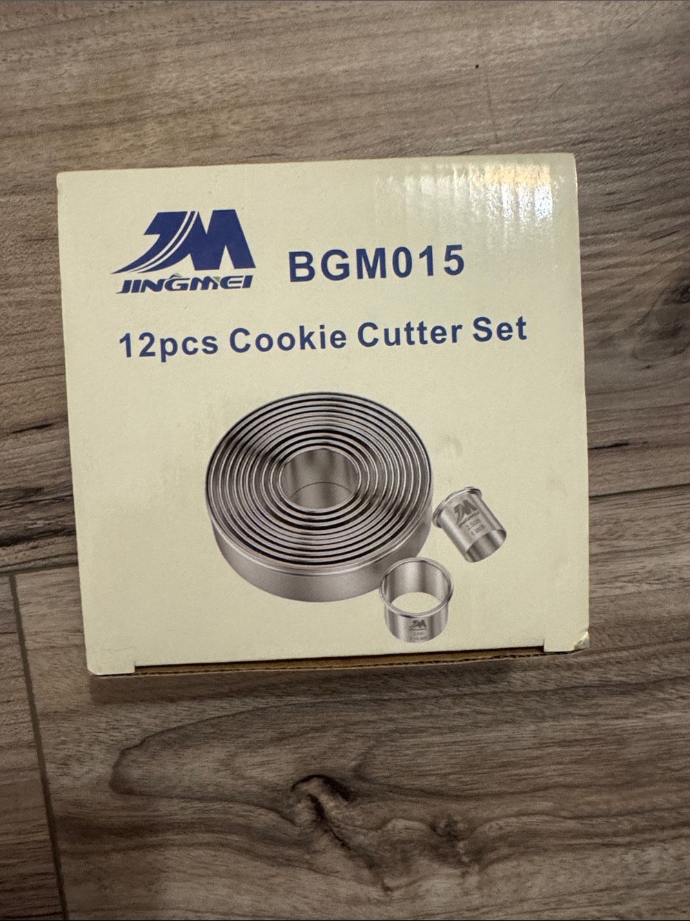 Stainless Steel 12-Piece Round Cookie Cutter Set - Silver